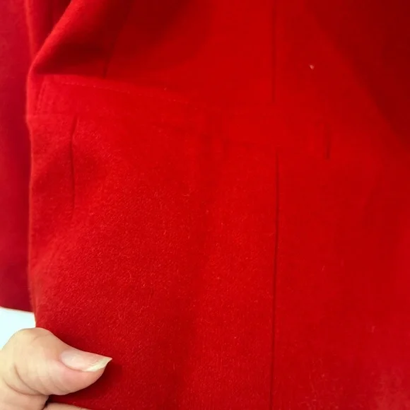 Pendleton dead stock VTG 100% wool Red blazer jacket old money sz.44 classic - Picture 4 of 10